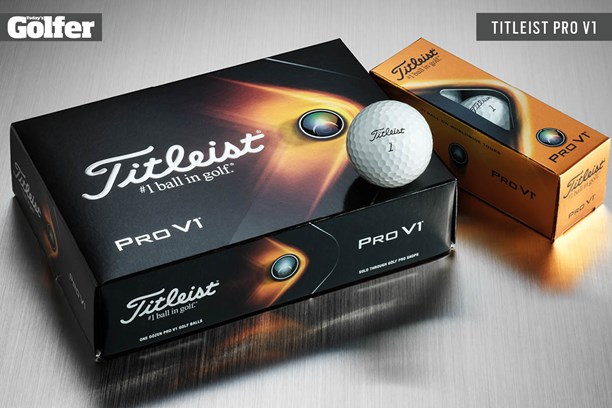 The new Titleist Pro V1 golf ball for 2021.