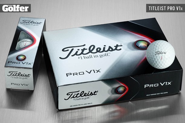 The new Titleist Pro V1x golf ball for 2021.