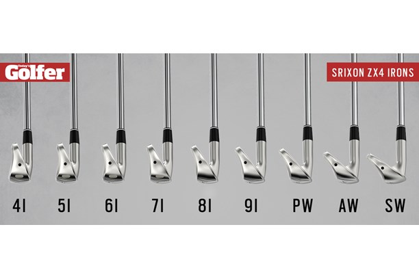 How the Srixon ZX4 irons change throughout the set.