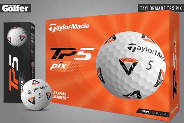 The 2021 TaylorMade TP5 pix golf ball.