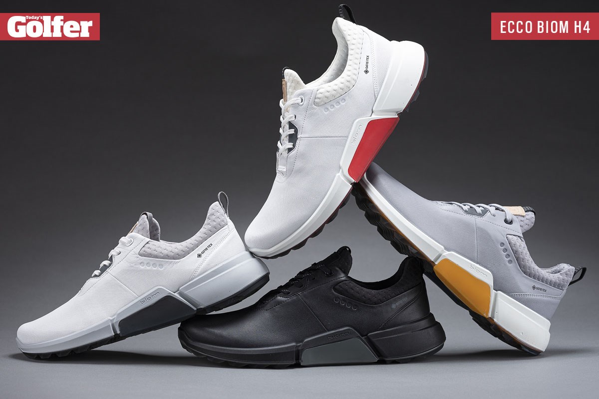 Ecco Men's Biom H4 Golf Shoes, White/Concrete