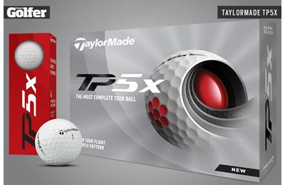 The TaylorMade TP5x golf ball for 2021.