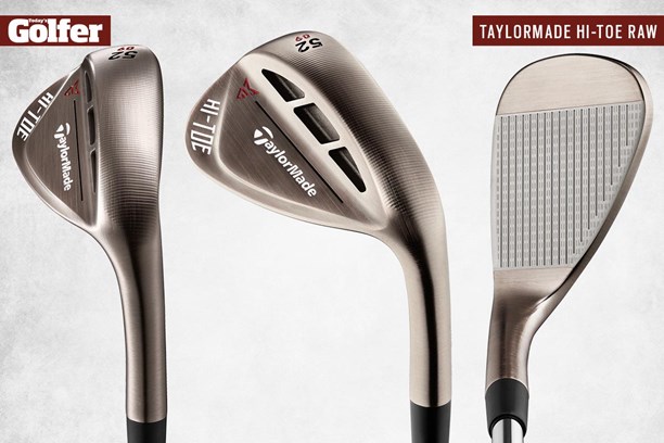 The lower-lofted TaylorMade Hi-Toe Raw wedges have standard face scoring lines as they're more likely to be used for full shots.