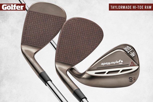 The TaylorMade Hi-Toe Raw face is designed to rust over time for more grip and spin.