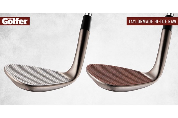 TaylorMade Hi-Toe Raw wedges have a face that rusts over time for more spin.