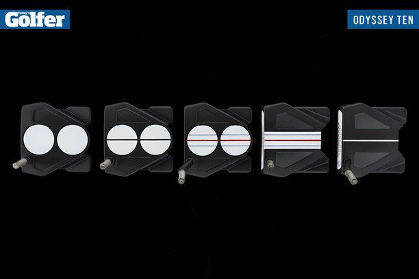 How the Odyssey Ten putters look at address.