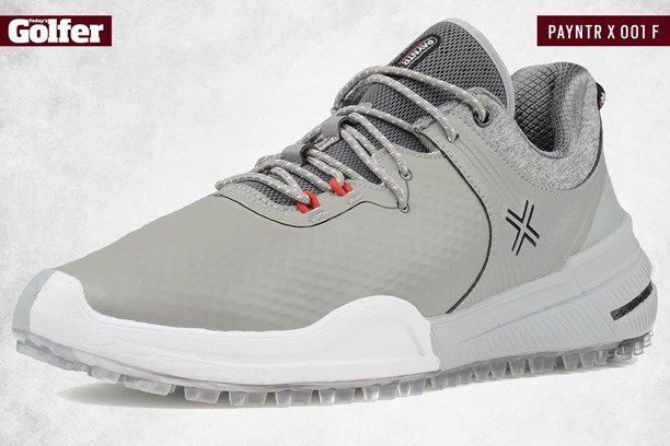 The PAYNTR X 001 F golf shoe is available in white, cool grey and anthracite.