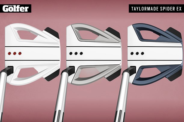 The TaylorMade Spider Ex putter comes in three colours.