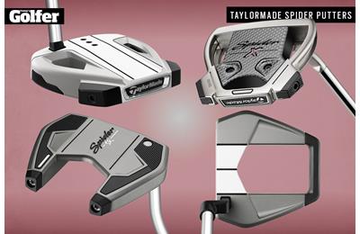 The TaylorMade Spider putters for 2021 - Spider Ex, Spider X Hydro Blast, Spider SR and Spider S.