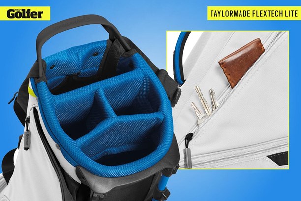 The TaylorMade FlexTech Lite golf bag.