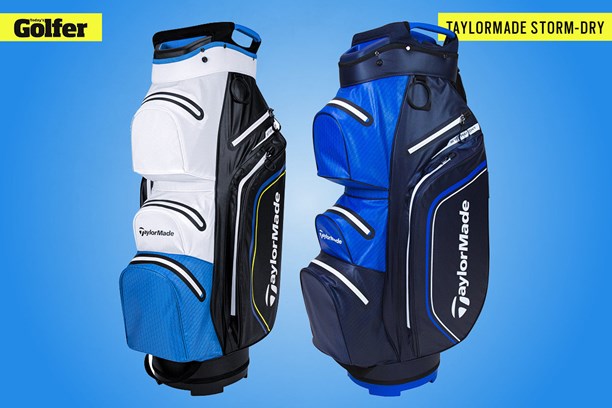 TaylorMade Storm-Dry golf cart bag.