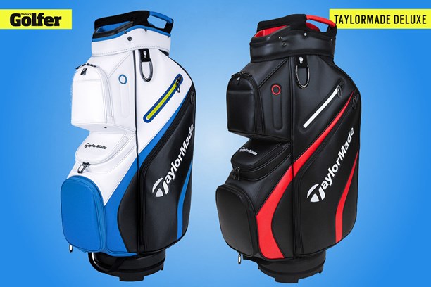 TaylorMade Deluxe golf cart bag.