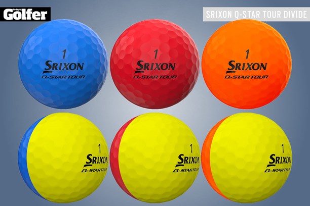 The Srixon Q-Star Tour Divide golf ball is designed to offer visual feedback and make putting alignment easy.