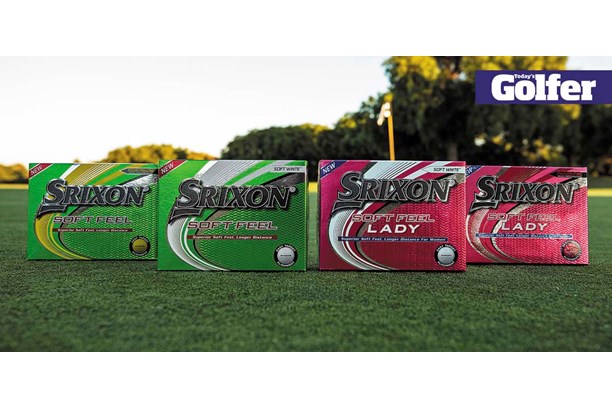 The new range of Srixon Soft Feel golf balls.