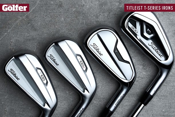 The new Titleist T-Series irons for 2021 - T100, T100S, T200 and T300.