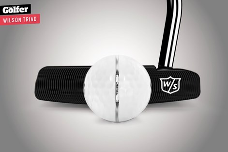 The Wilson Triad golf ball has been designed to help golfers break 80. The Wilson Triad golf ball has been designed to help golfers break 80.