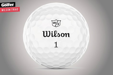The Wilson Triad golf ball has been designed to help golfers break 80. The Wilson Triad golf ball has been designed to help golfers break 80.