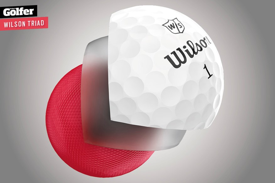 The Wilson Triad golf ball has been designed to help golfers break 80 by moving weight closer to the perimeter.