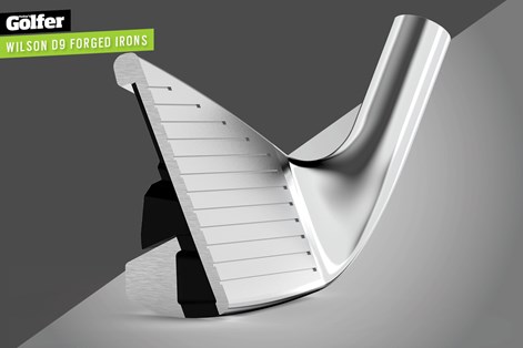 The Wilson D9 Forged is a two-piece iron made from 8620 carbon steel. The Wilson D9 Forged is a two-piece iron made from 8620 carbon steel.