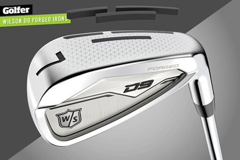 The Wilson D9 Forged is a two-piece iron made from 8620 carbon steel. The Wilson D9 Forged is a two-piece iron made from 8620 carbon steel.