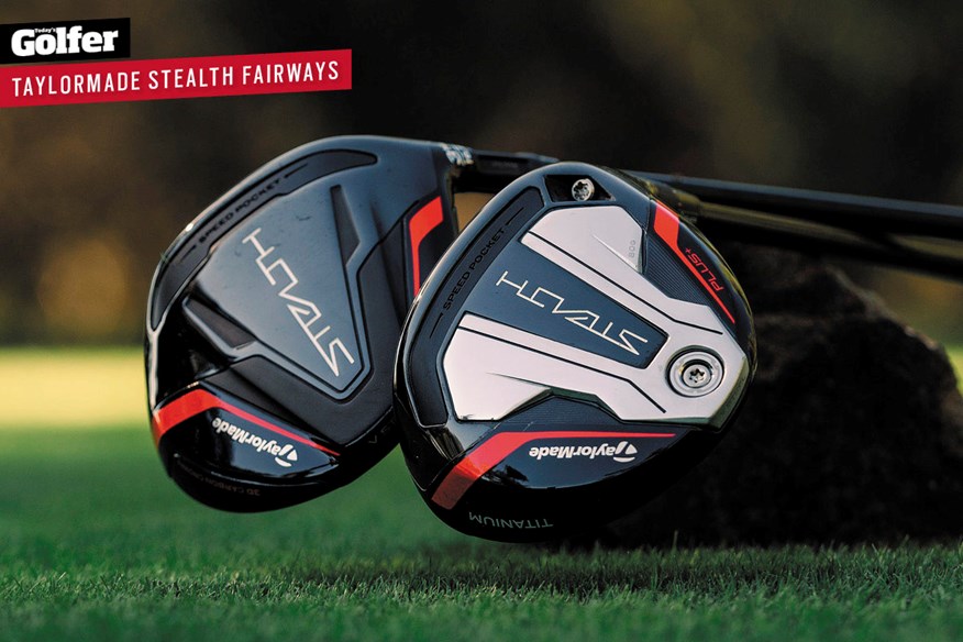 The TaylorMade Stealth and Stealth Plus+ fairway woods. The TaylorMade Stealth and Stealth Plus+ fairway woods.