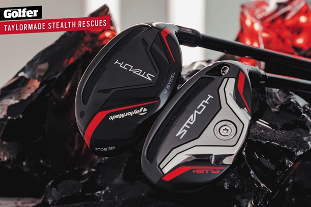 The TaylorMade Stealth Rescue clubs.