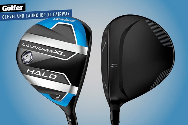 The Cleveland Launcher XL Halo fairway wood has an XL Head Design and Gliderail on the sole.