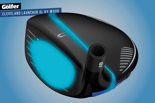 The Cleveland Launcher XL Halo hy-wood and hybrid use a 'Rebound Frame', including a flex zone in the face to help transfer more energy into the ball.