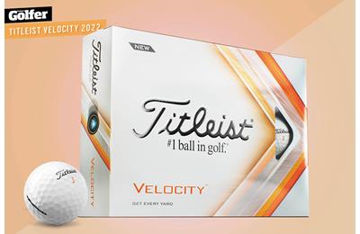 The 2022 Titleist Velocity golf ball.