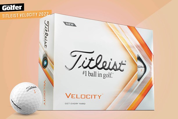 The 2022 Titleist Velocity golf ball.