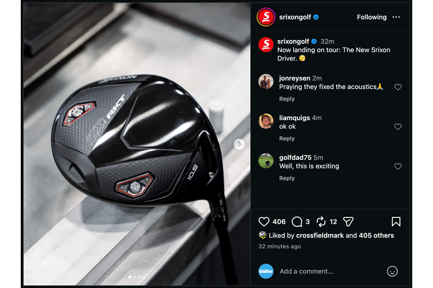 First Look: Srixon ZXi RKT Driver Arrives on Tour