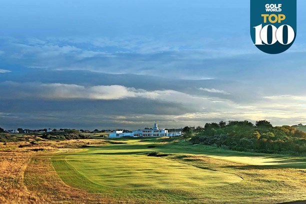 Looking towards the famous Royal Birkdale Golf Club clubhouse.