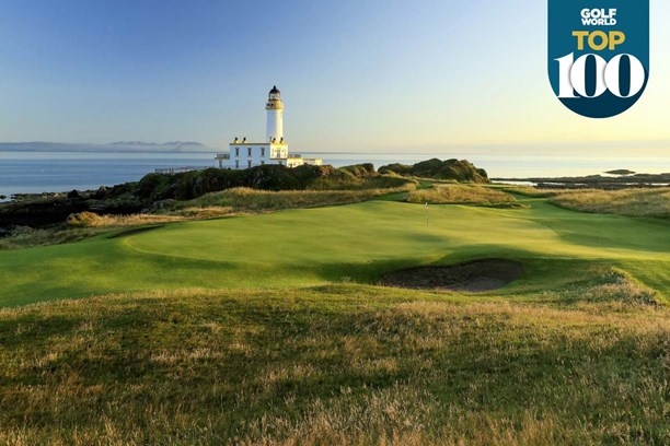 The famous lighthouse on the Ailsa course at Trump Turnberry.