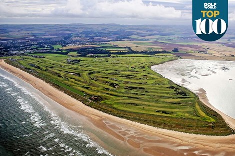 St Andrews' courses from above. St Andrews' courses from above.