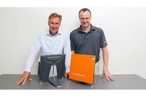 Trackman's Klaus Eldrup-Jorgensen (CEO) and Fredrik Tuxen (CTO)