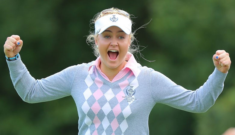 Charley Hull in the first Solheim Cup