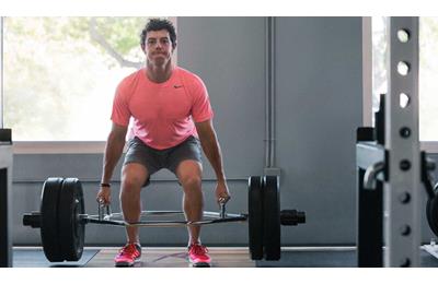 Rory McIlroy spends a lot of time in the gym.