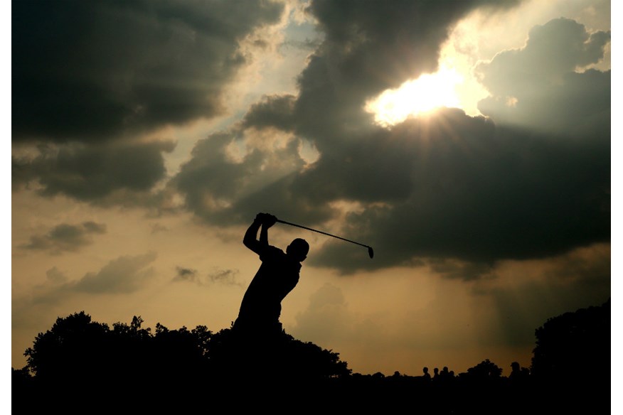 That's not me. It's Bernd Wiesberger. I didn't have any more pictures of me playing golf. 