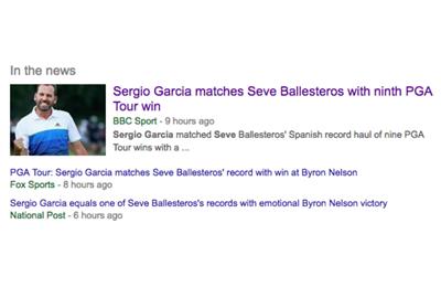 Sergio still has a way to go to match Seve's overall record