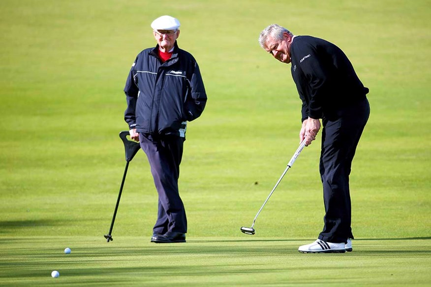 He still gets to grips with the famous old links twice a week