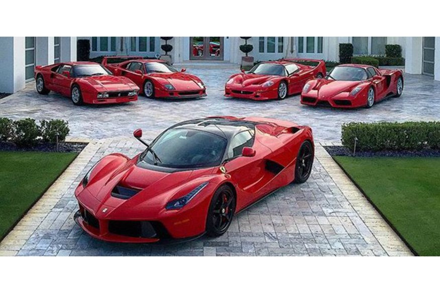 Ian Poulter's Ferrari collection