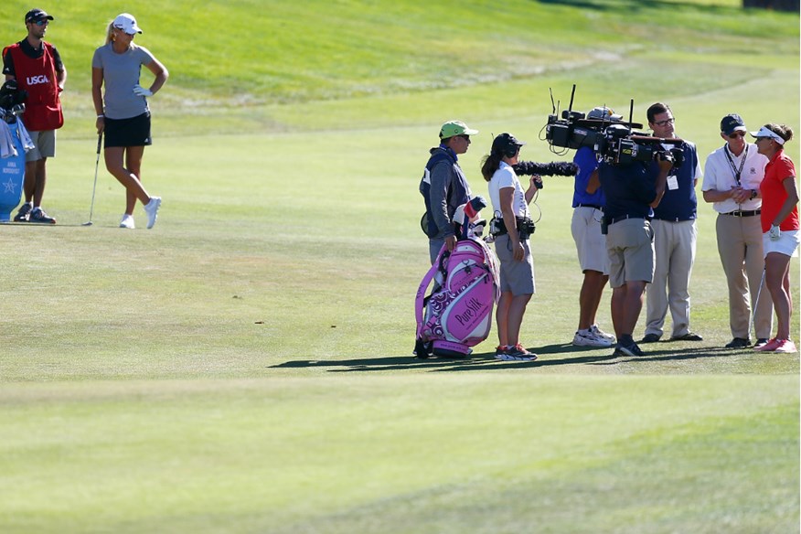 Rules officials inform Lang of the situation