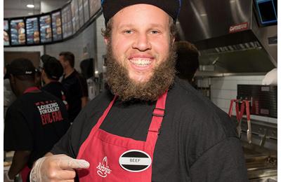 GETTY: Images from Andrew Beef Johnston's visit to Arby's New York