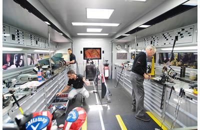 Inside the Callaway tour truck