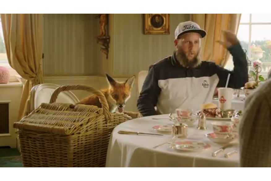 Andrew 'Beef' Johnston stars in Arby's commercials