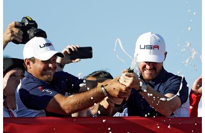 USA celebrate their success at Hazeltine