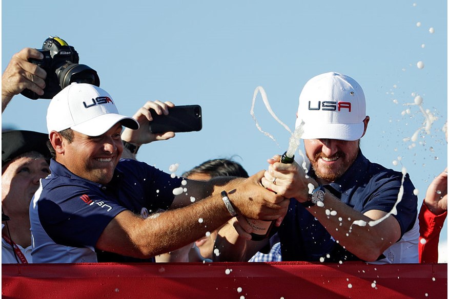 USA celebrate their success at Hazeltine