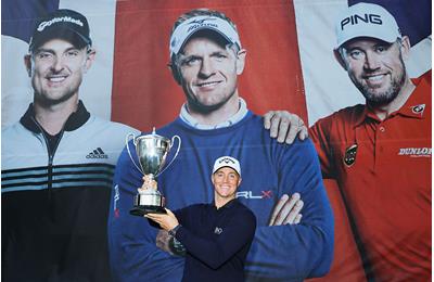 British Masters winner Alex Noren in the bag