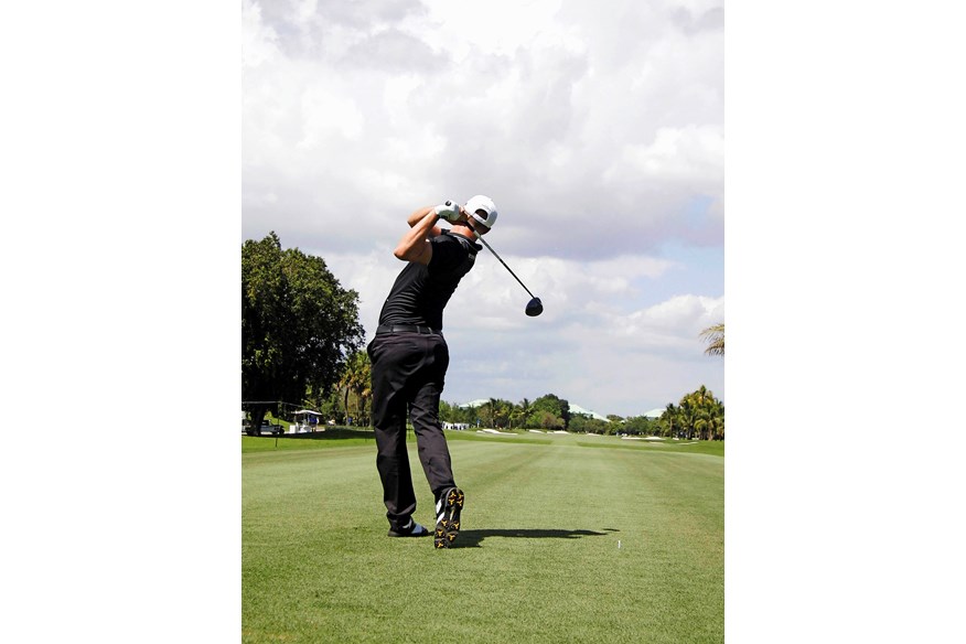 Alex Noren's follow through