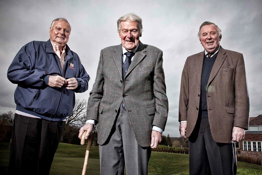 Legends of the game of golf - Peter Alliss, John Jacobs and Donald Steel.